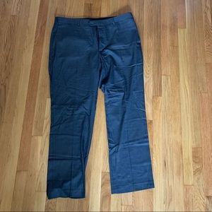 Men’s Gray Textured Dress Pants